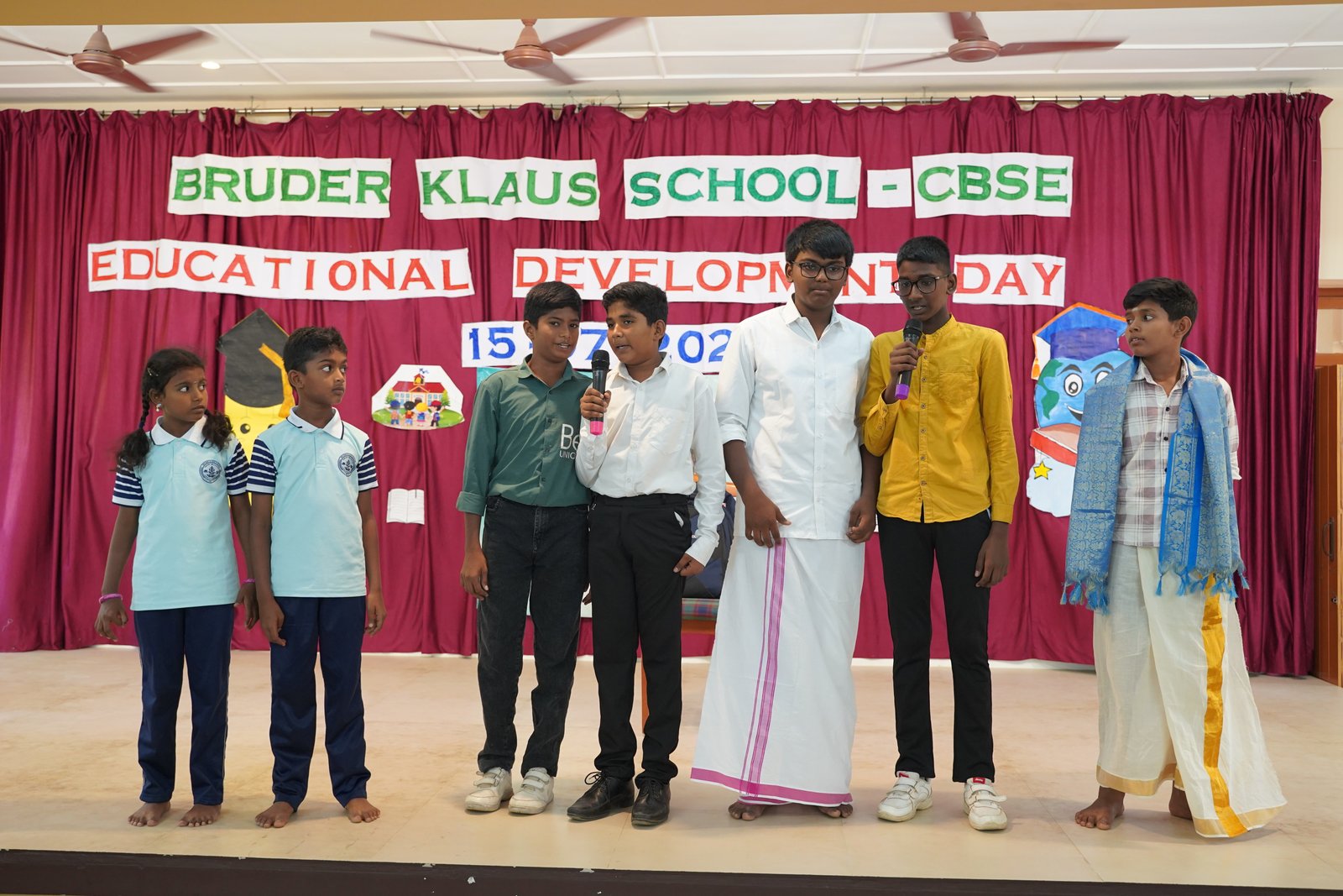 Students celebrating academic achievement
